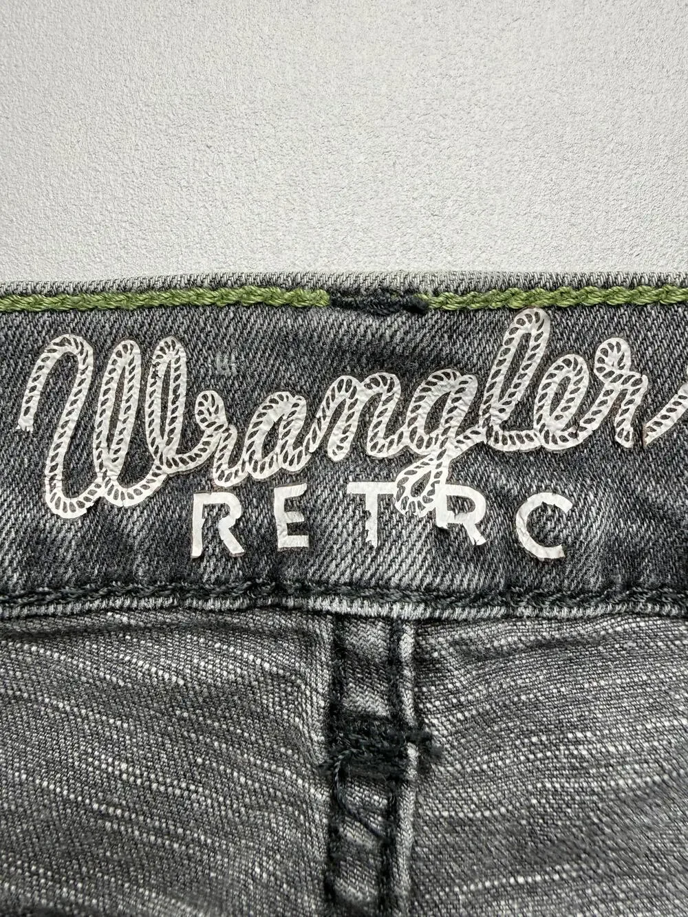 Wrangler Retro Jeans Mens 36x36 Charcoal Denim Slim Straight Stretch 88MWZGD